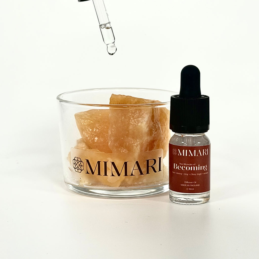 The Wonder of Becoming Orange Calcite Diffuser - Small