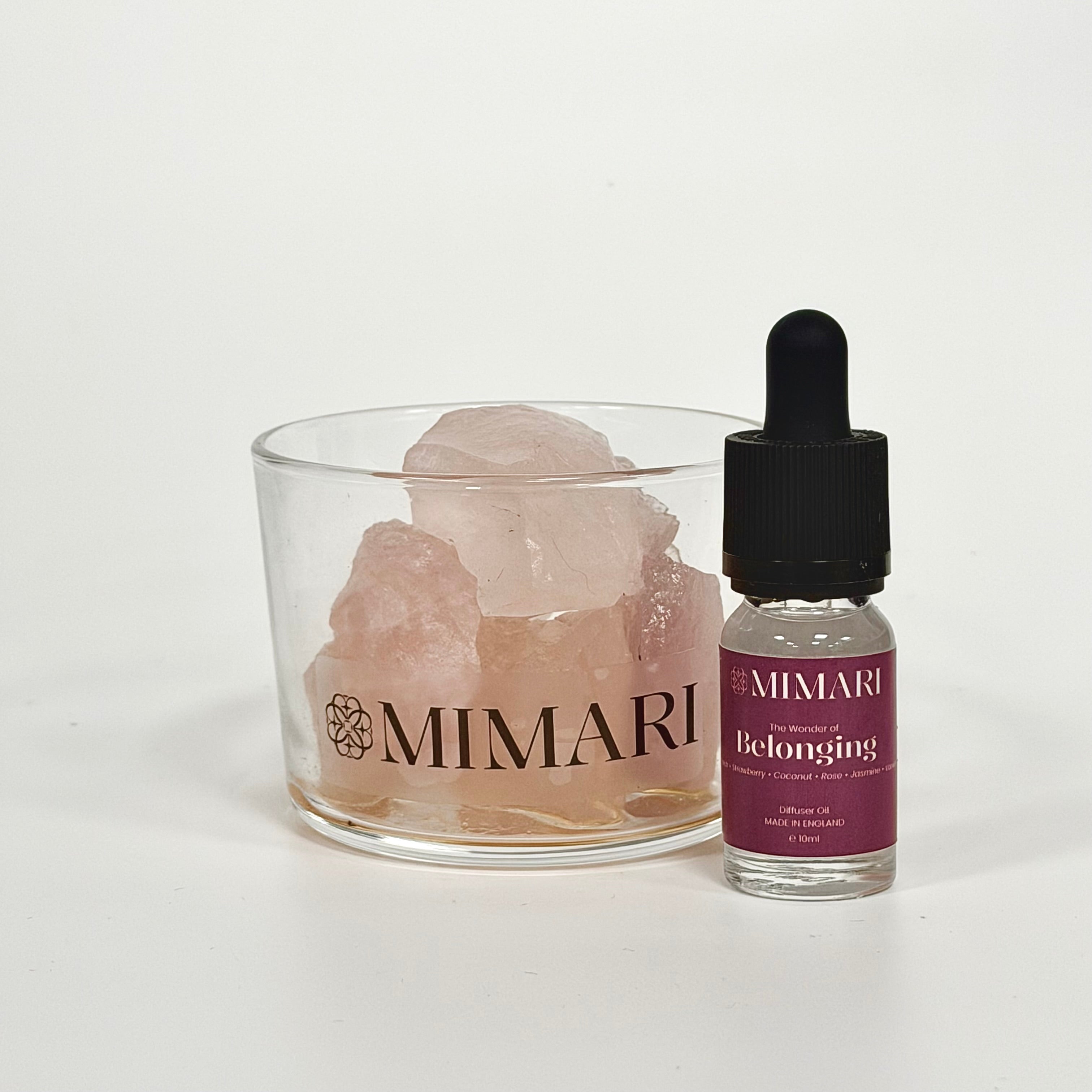 The Wonder of Belonging | Rose Quartz Crystal Diffuser – Small
