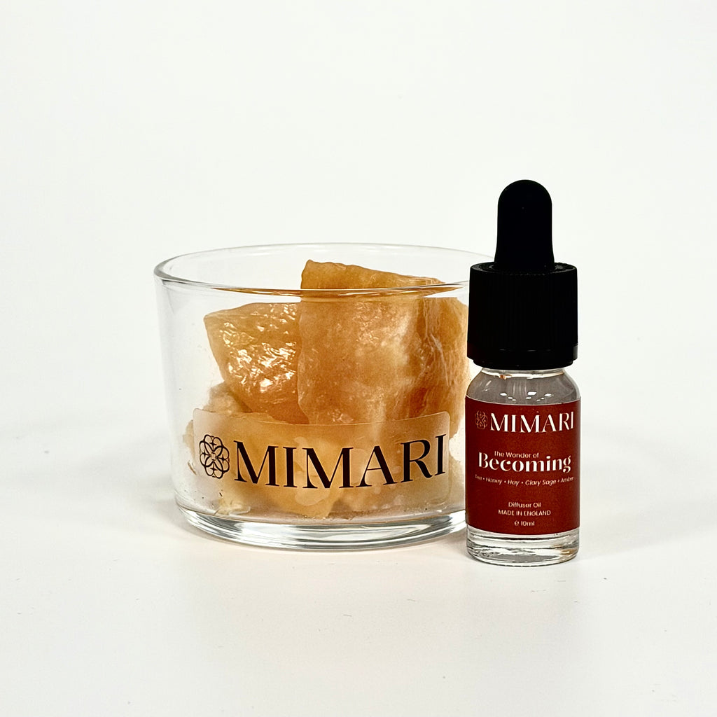 The Wonder of Becoming Orange Calcite Diffuser - Small