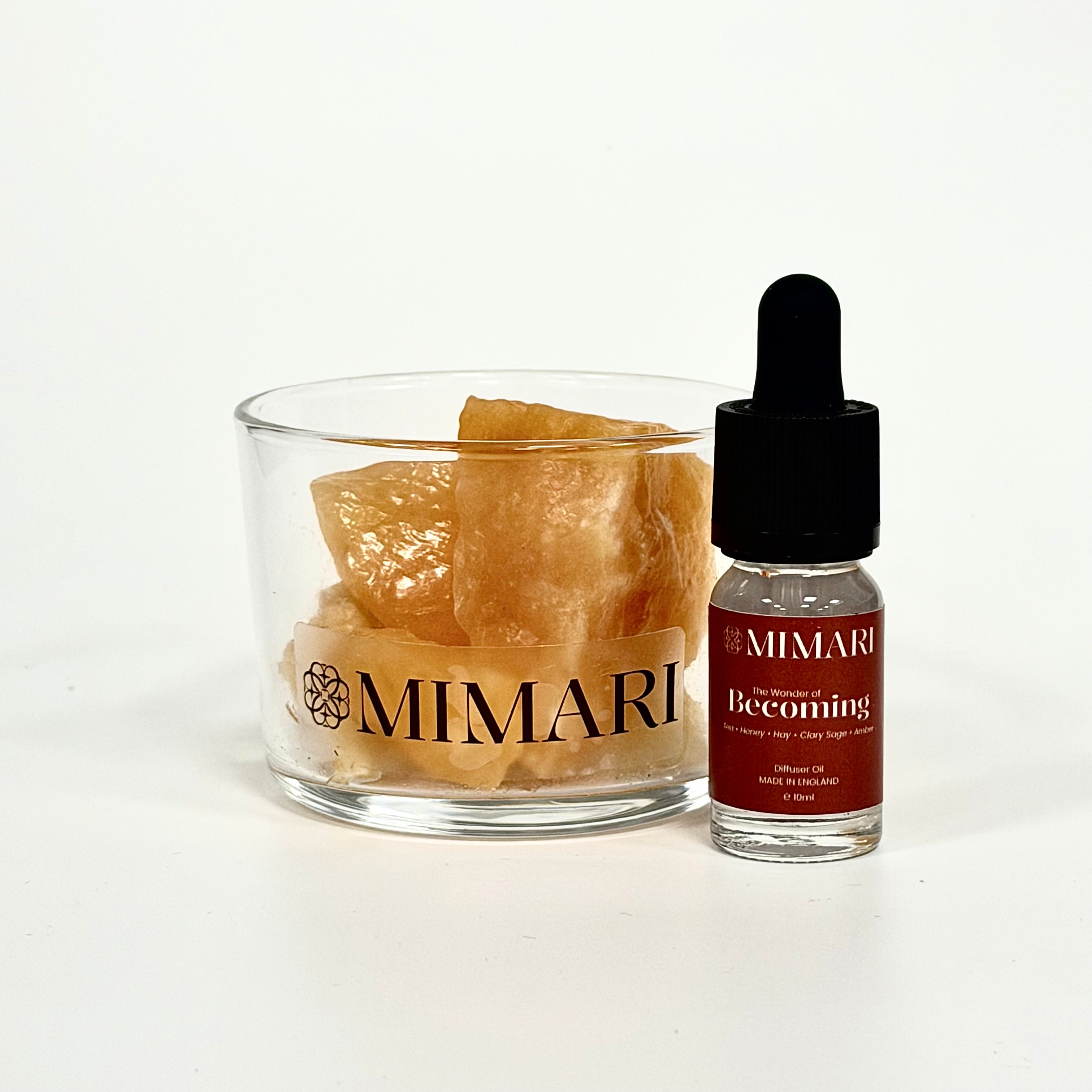 The Wonder of Becoming Orange Calcite Diffuser - Small