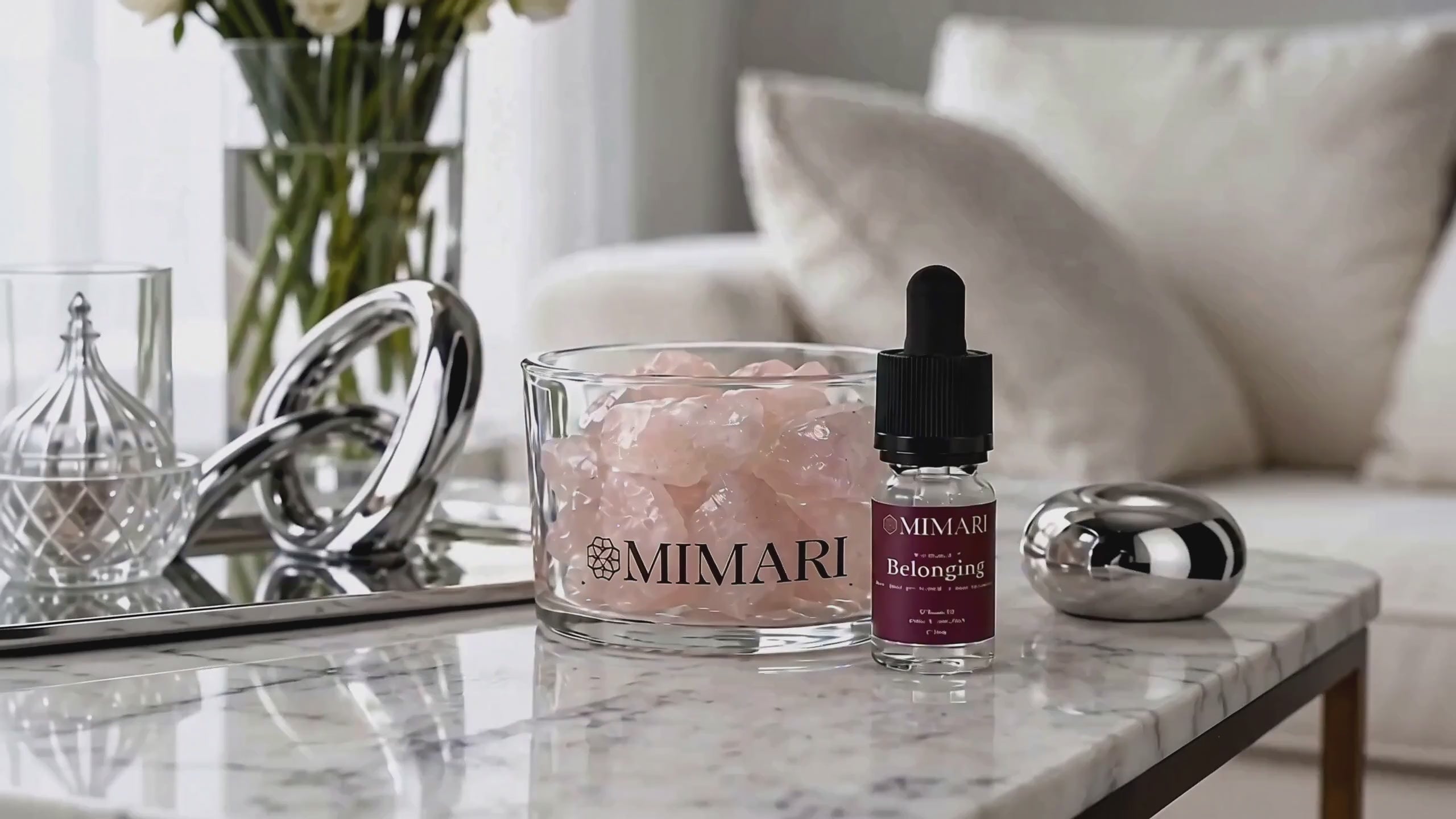 Rose Quartz Crystal Diffuser – Large